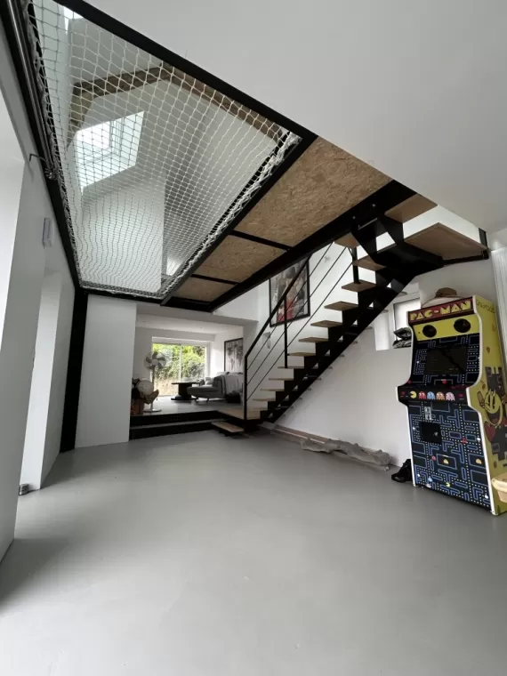 Création d'un escalier et passerelle à Saint-Carreuc